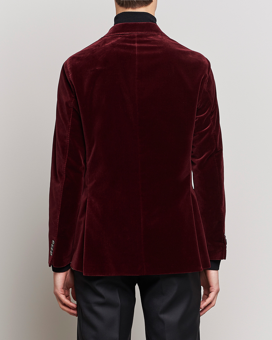 Homme | Blazers | Oscar Jacobson | Fogerty Velvet Blazer Wine