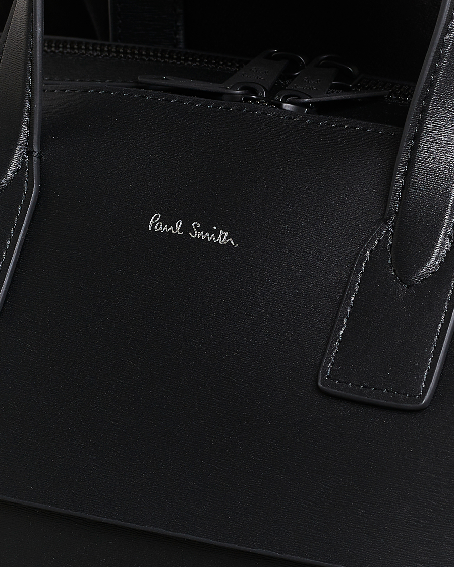 Homme | Paul Smith Leather Double Zip Shoulder Bag Black | Paul Smith | Leather Double Zip Shoulder Bag Black
