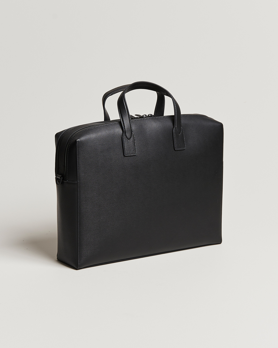 Homme | Paul Smith Leather Double Zip Shoulder Bag Black | Paul Smith | Leather Double Zip Shoulder Bag Black