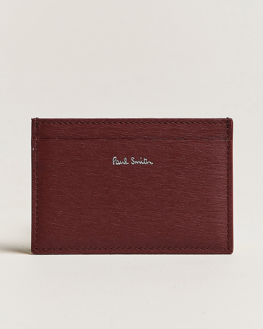 Homme | Paul Smith Color Leather Cardholder Wine Red | Paul Smith | Color Leather Cardholder Wine Red