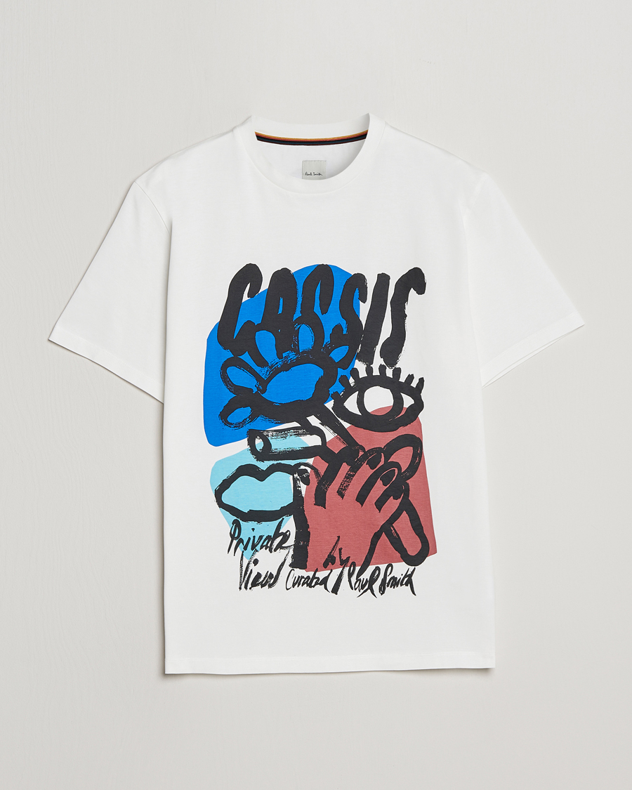 Homme | T-shirts | Paul Smith | Cassis Print T-Shirt White