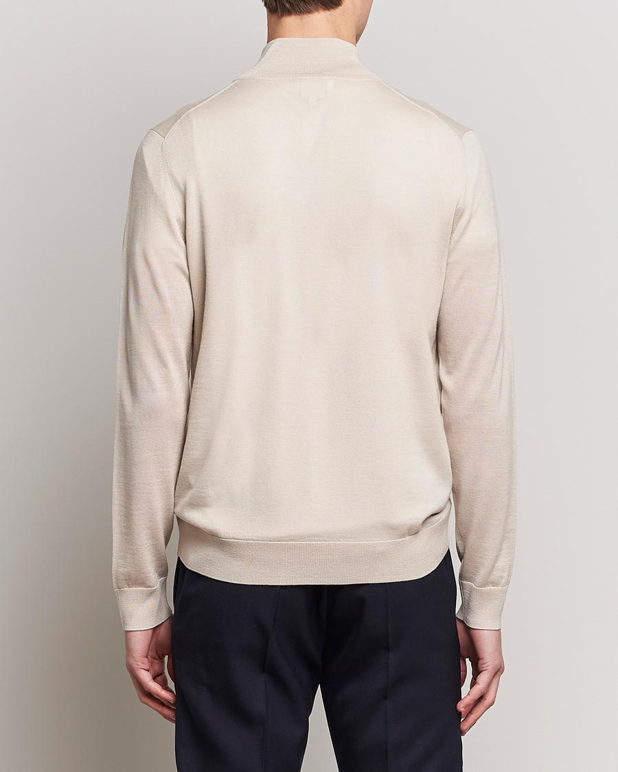 Homme | Pulls Et Tricots | Paul Smith | Full Zip Stripe Wool Cardigan Sand