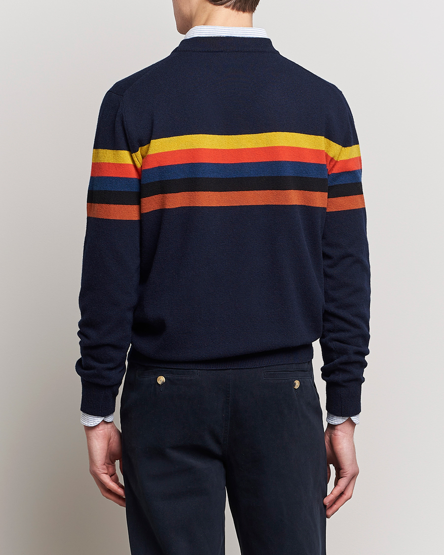 Homme | Pulls Et Tricots | Paul Smith | Wool Stripe Knitted Crew Neck Navy