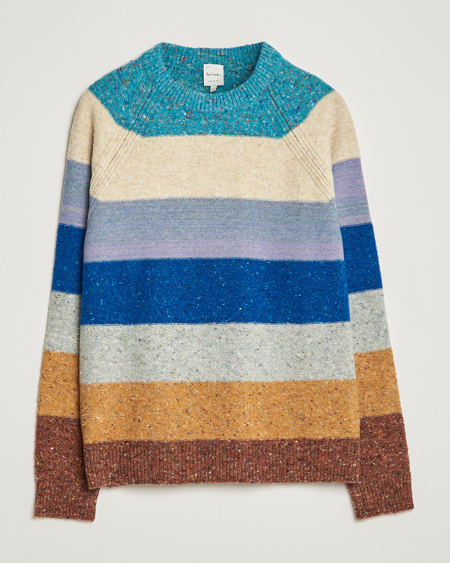 Homme | Pulls Et Tricots | Paul Smith | Heavy Knitted Stripe Sweater Blue