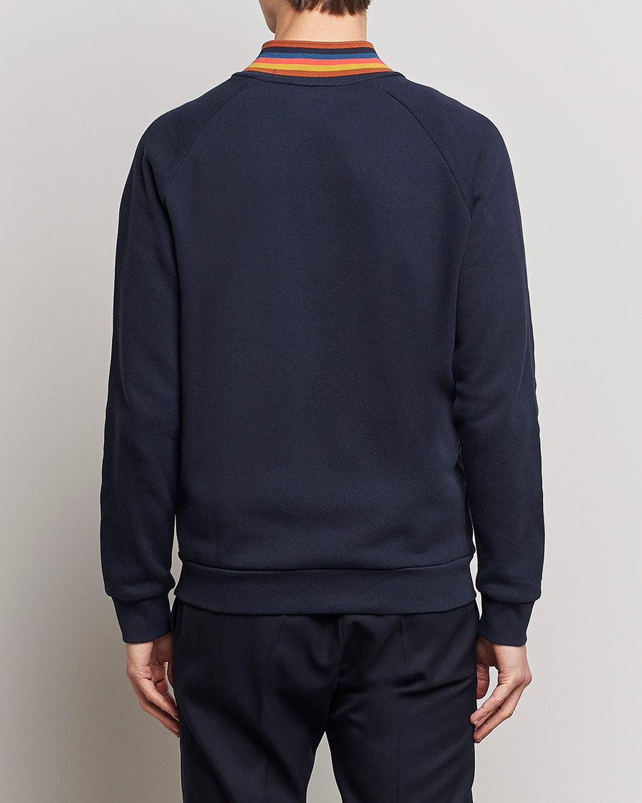 Homme | Paul Smith Bright Stripe Sweat Full Zip Navy | Paul Smith | Bright Stripe Sweat Full Zip Navy