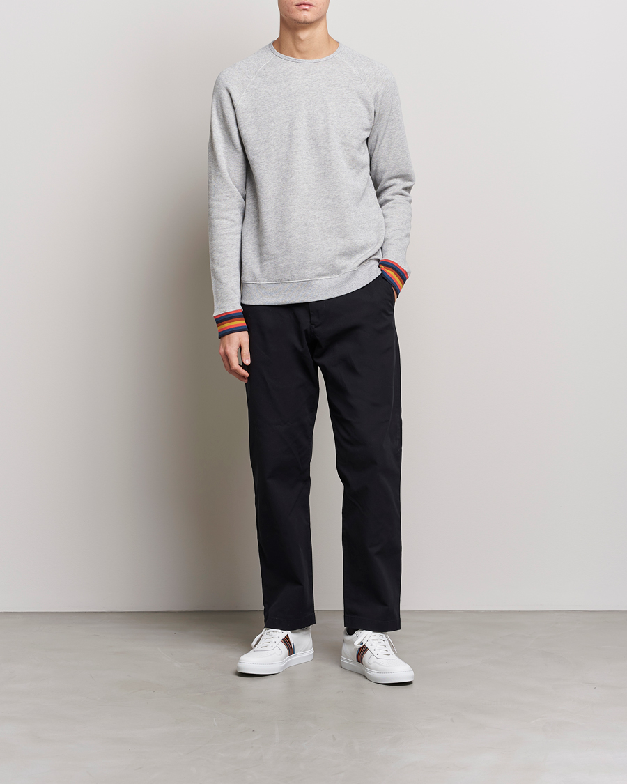 Homme | Paul Smith Bright Stripe Sweatshirt Grey | Paul Smith | Bright Stripe Sweatshirt Grey