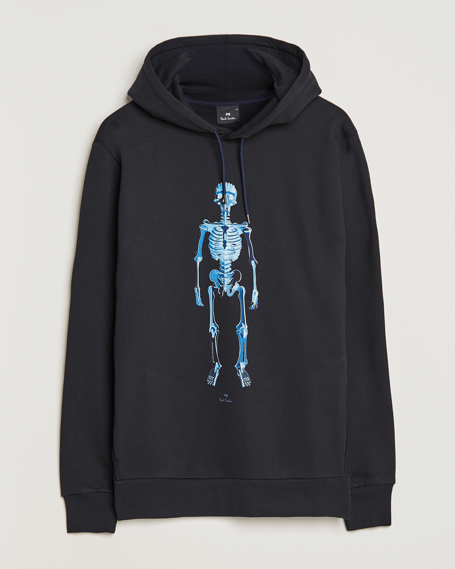 Homme | Pulls Et Tricots | PS Paul Smith | Skeleton Organic Cotton Hoodie Black