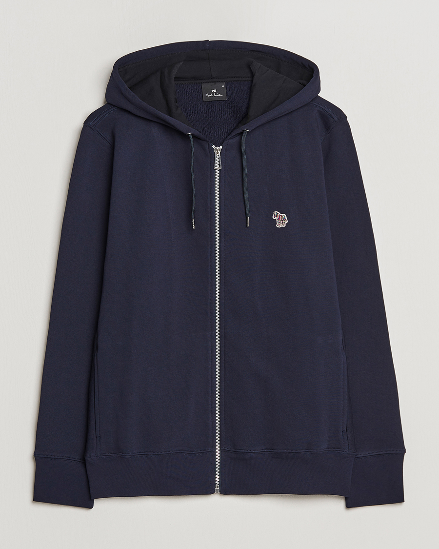 Homme | Pulls Et Tricots | PS Paul Smith | Zebra Organic Cotton Full Zip Sweater Navy