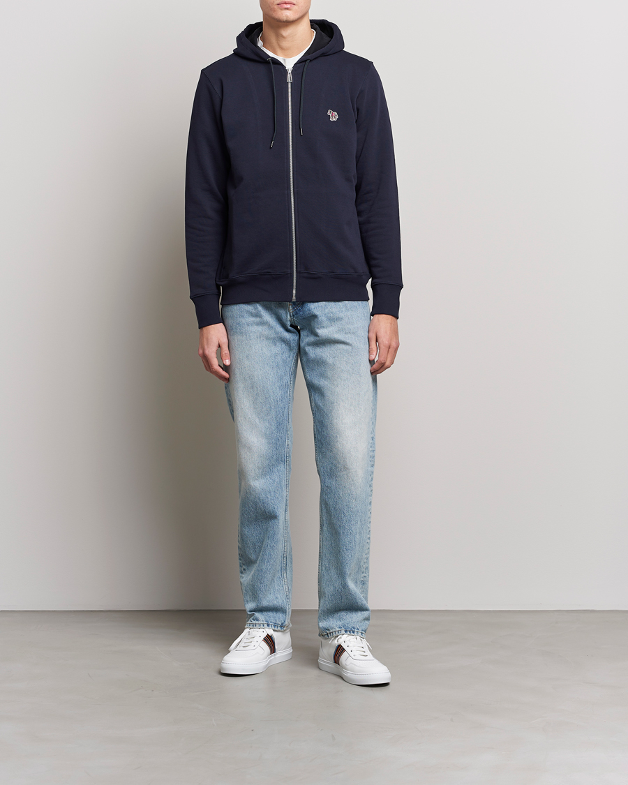 Homme | Pulls Et Tricots | PS Paul Smith | Zebra Organic Cotton Full Zip Sweater Navy