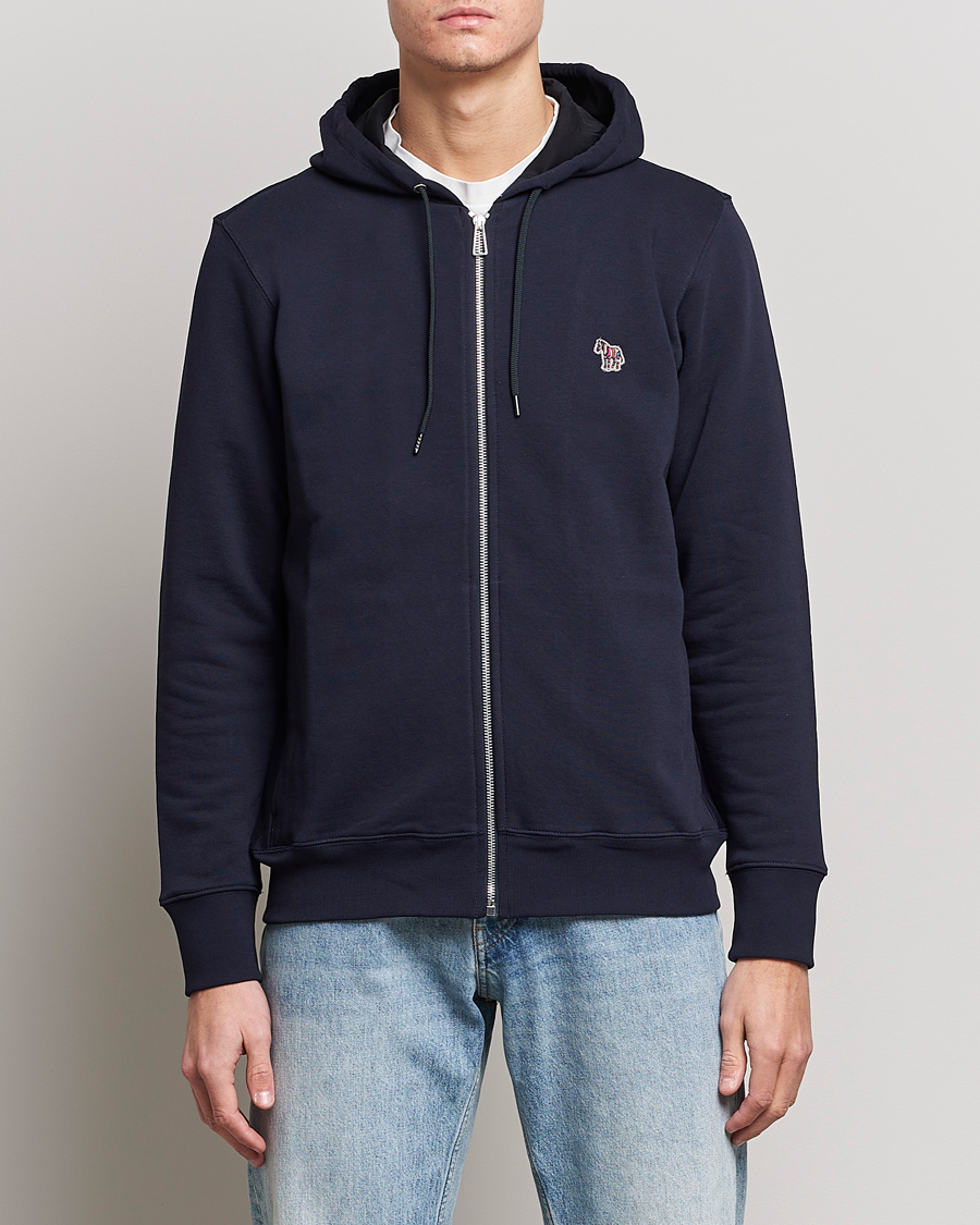 Homme | Pulls Et Tricots | PS Paul Smith | Zebra Organic Cotton Full Zip Sweater Navy