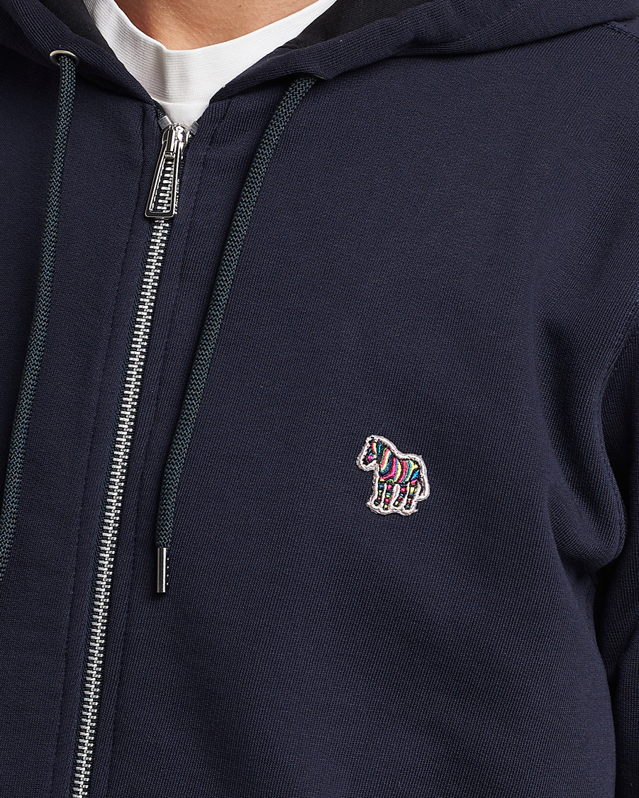 Homme | Pulls Et Tricots | PS Paul Smith | Zebra Organic Cotton Full Zip Sweater Navy