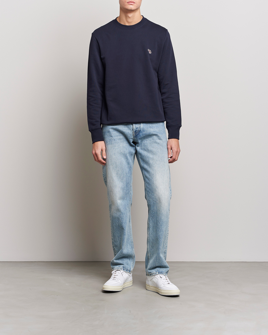 Homme | Pulls Et Tricots | PS Paul Smith | Zebra Organic Cotton Sweatshirt Navy