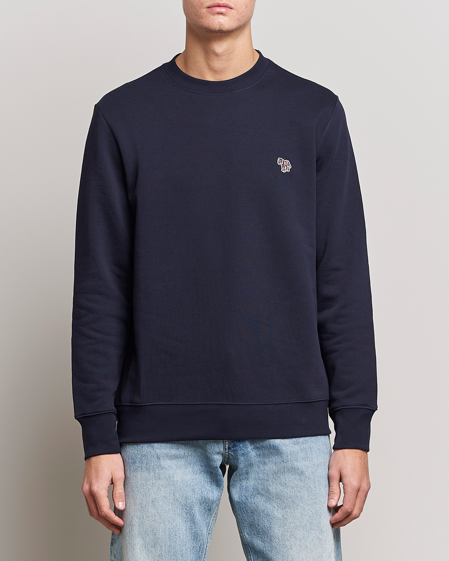 Homme | Pulls Et Tricots | PS Paul Smith | Zebra Organic Cotton Sweatshirt Navy