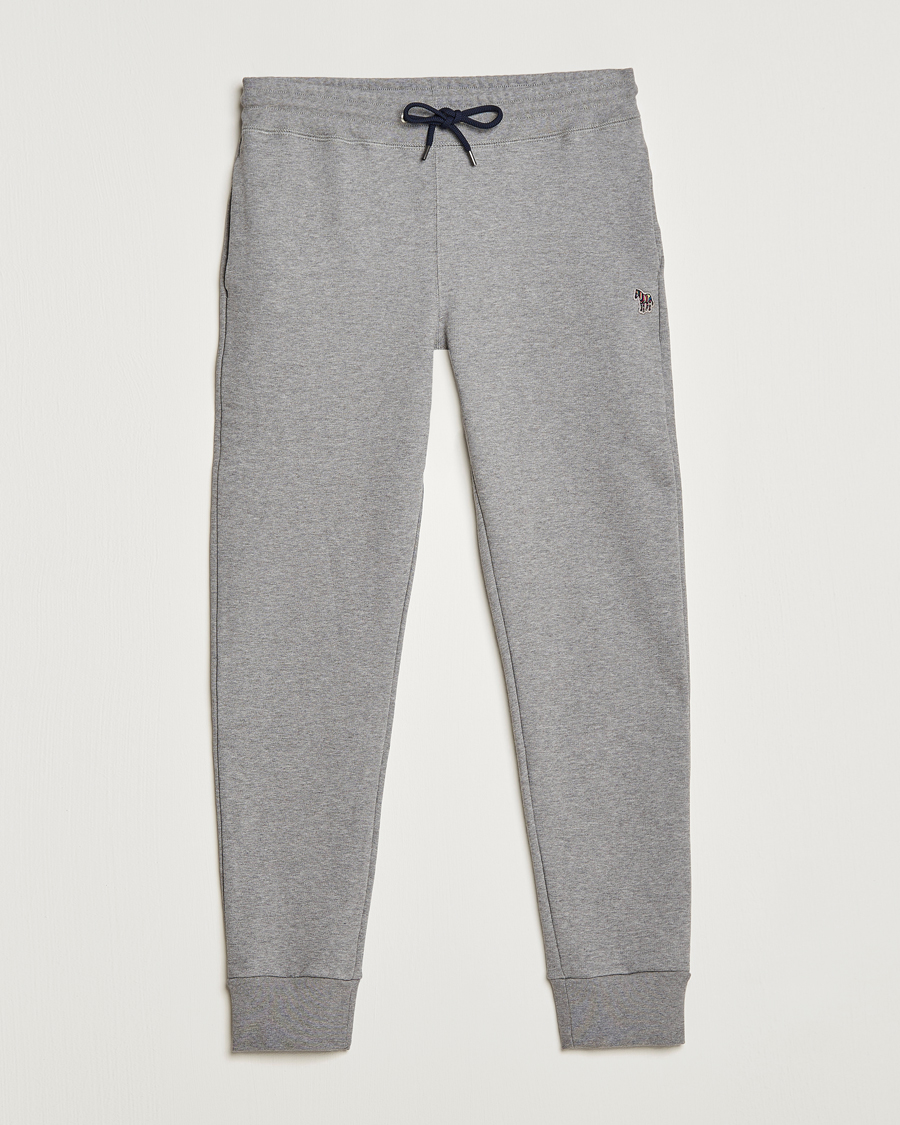 Homme | Pantalons | PS Paul Smith | Zebra Organic Cotton Sweatpants Grey Melange
