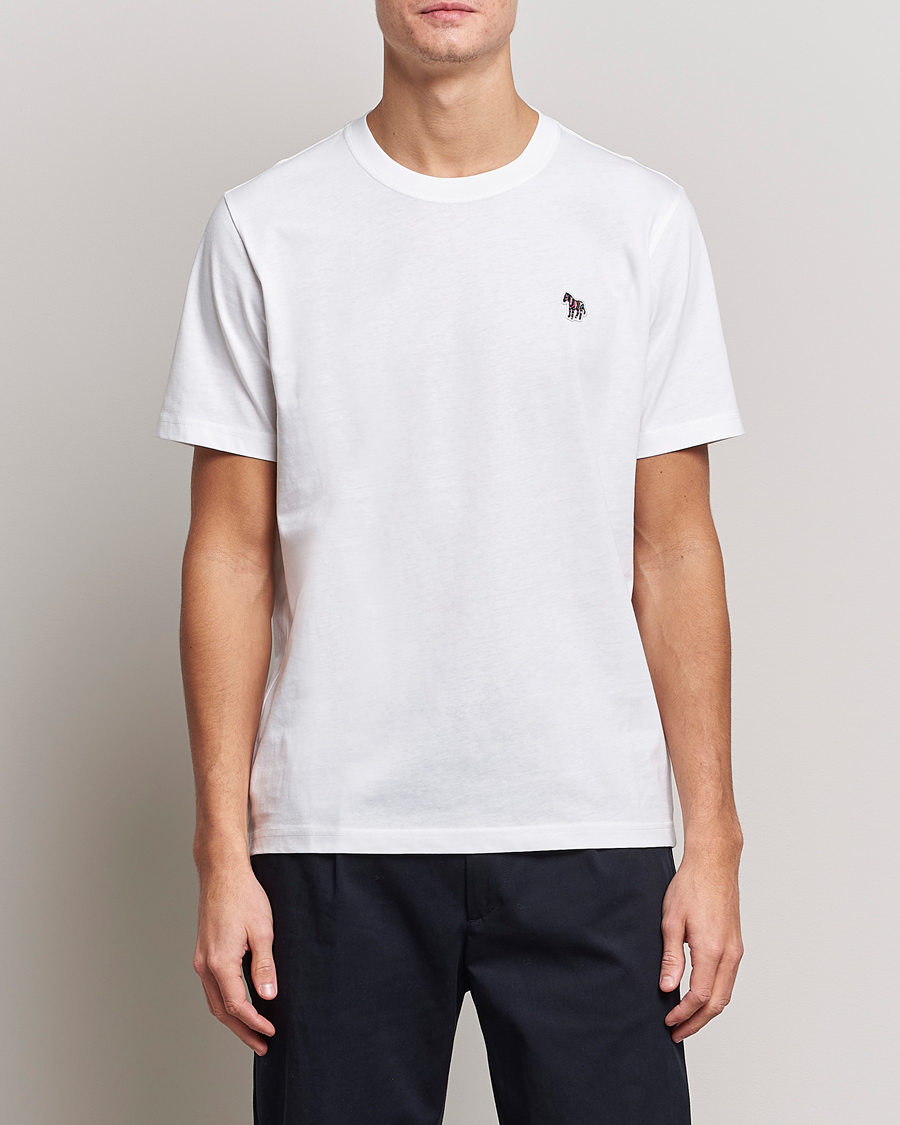 Homme | Paul Smith | PS Paul Smith | Classic Organic Cotton Zebra T-Shirt White