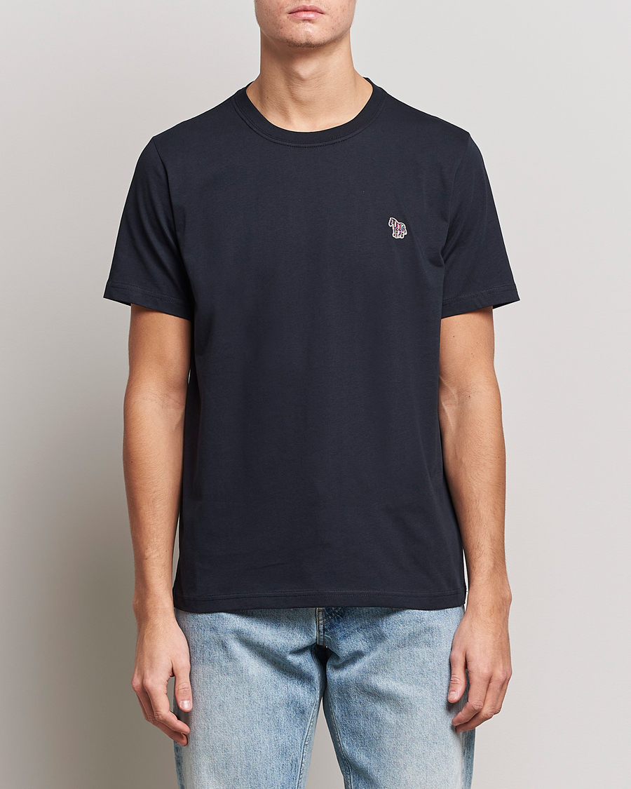 Homme |  | PS Paul Smith | Organic Cotton Zebra T-Shirt Navy