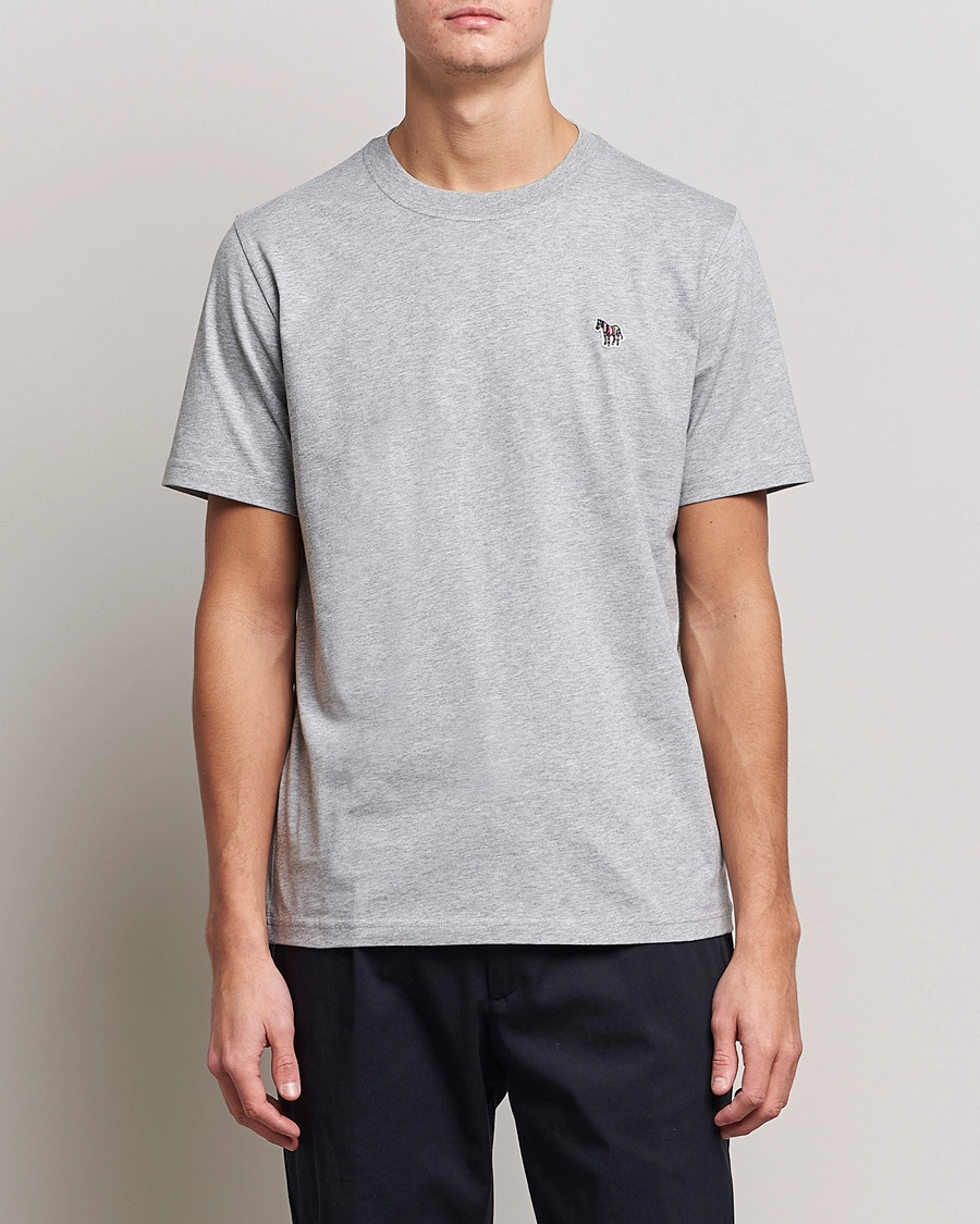 Homme | Paul Smith | PS Paul Smith | Organic Cotton Zebra T-Shirt Grey