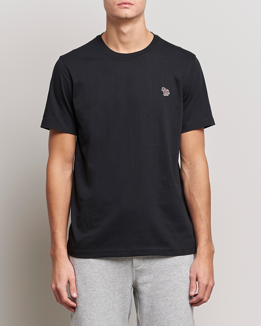 Homme | T-Shirts Noirs | PS Paul Smith | Classic Organic Cotton Zebra T-Shirt Black