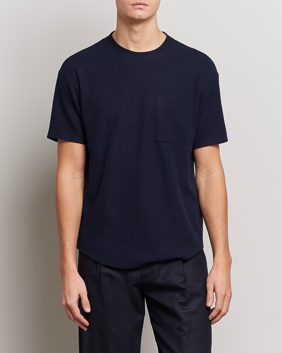 Homme | T-shirts | Giorgio Armani | Cotton/Cashmere T-Shirt Navy