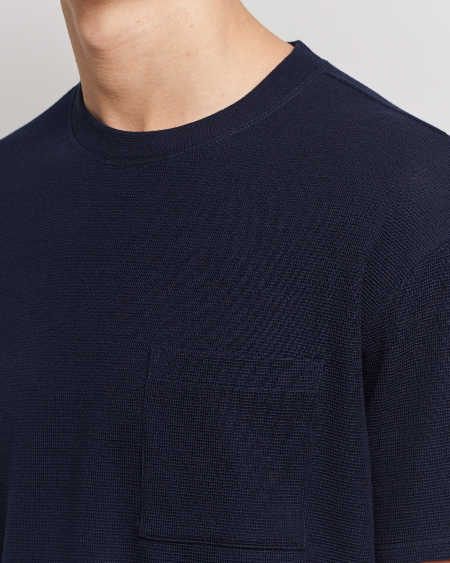 Homme | T-shirts | Giorgio Armani | Cotton/Cashmere T-Shirt Navy