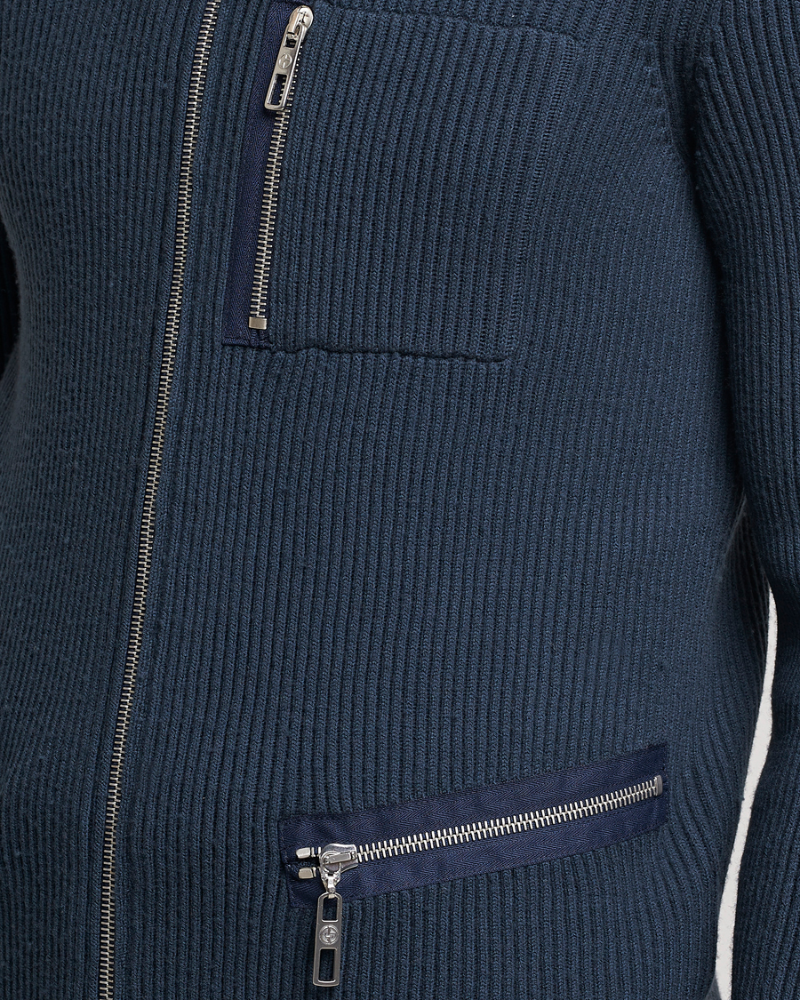Homme | Pulls Et Tricots | Giorgio Armani | Cardigan Zip Jacket Navy