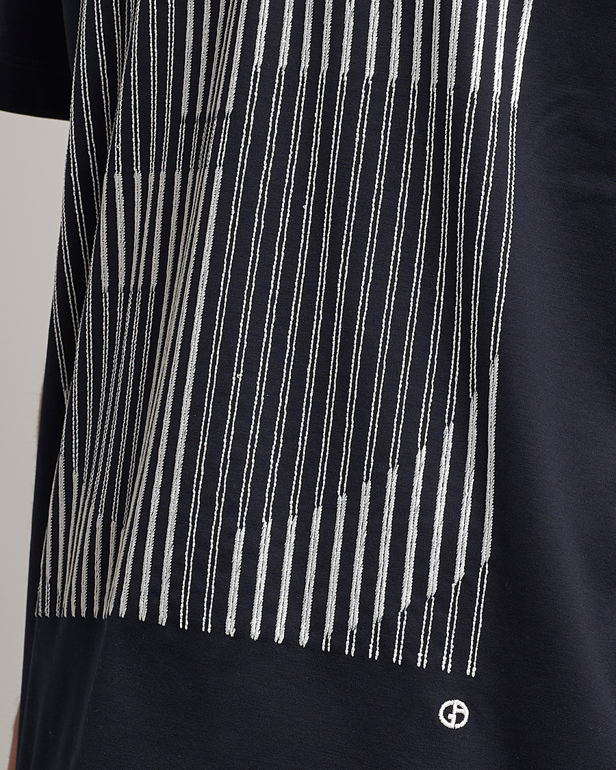 Homme | T-shirts | Giorgio Armani | Abstract Logo T-Shirt Navy