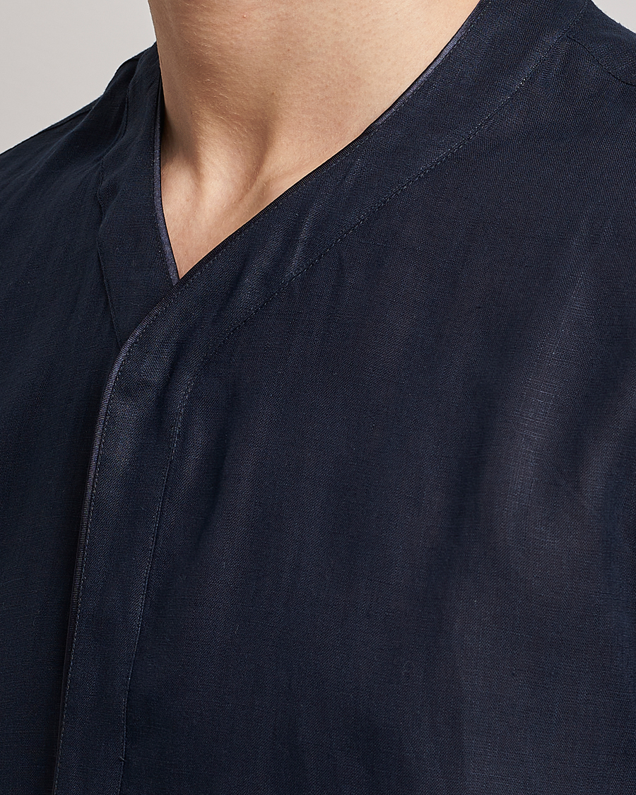 Homme | Chemises | Giorgio Armani | Linen Guru Shirt Navy