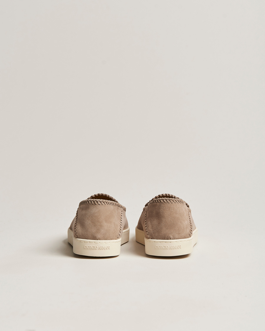 Homme | Giorgio Armani Soft Suede Loafers Sand | Giorgio Armani | Soft Suede Loafers Sand