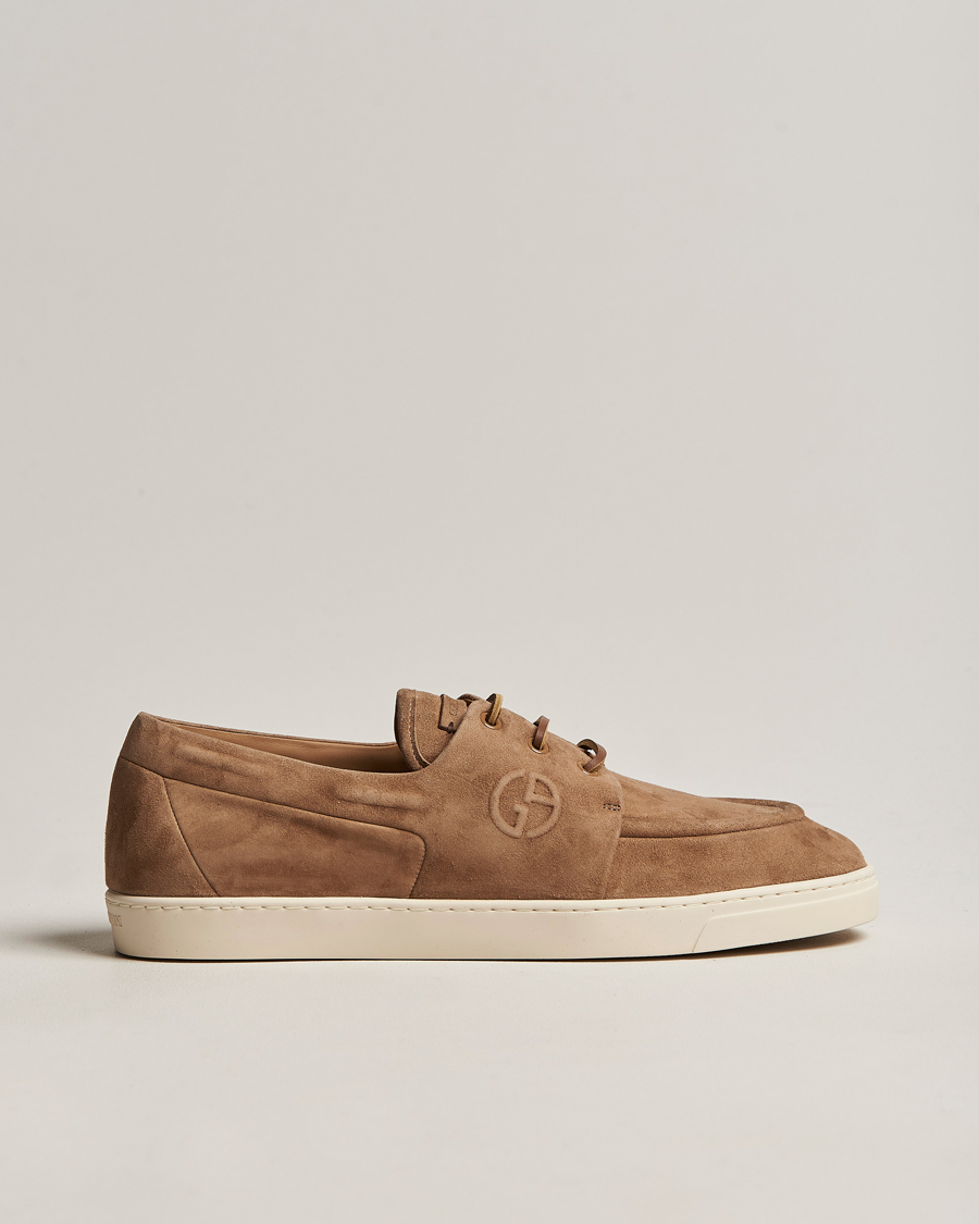 Homme | Giorgio Armani Suede Casual Shoe Brown | Giorgio Armani | Suede Casual Shoe Brown