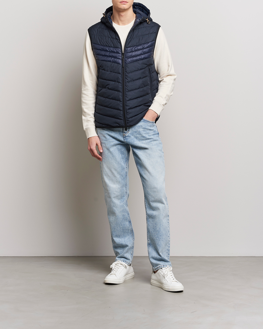 Homme | Gilets | BOSS BLACK | Coviltra Down Hooded Vest Dark Blue