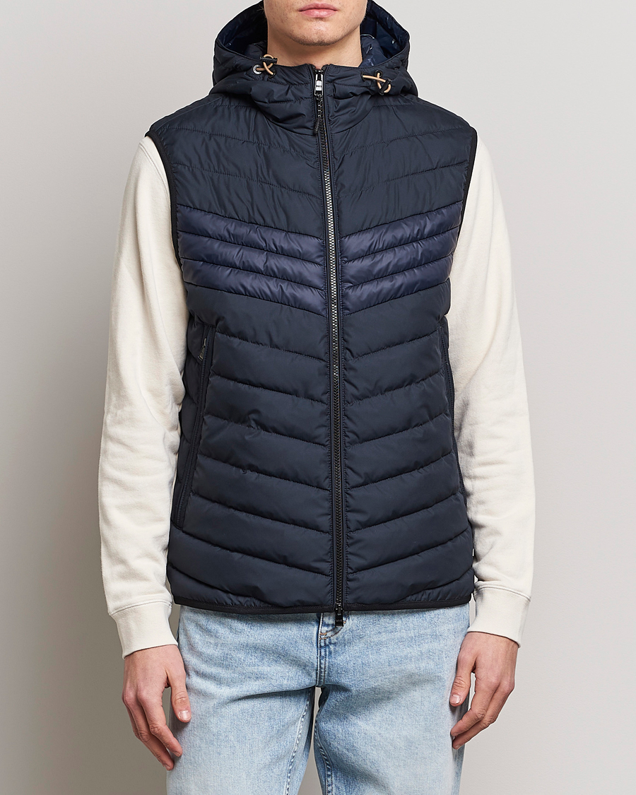 Homme | Gilets | BOSS BLACK | Coviltra Down Hooded Vest Dark Blue