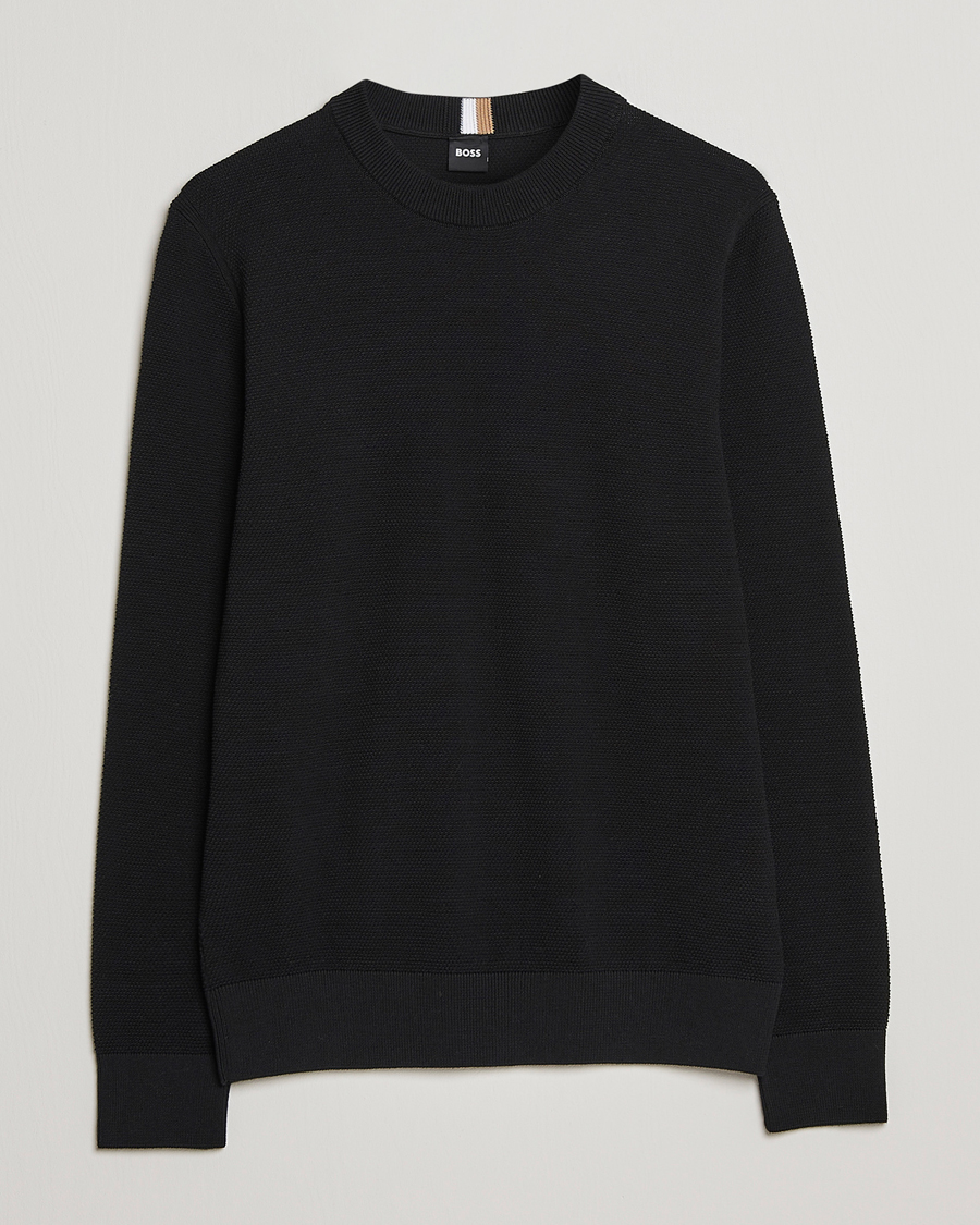 Homme | Pulls Et Tricots | BOSS BLACK | Ecaio Knitted Sweater Black