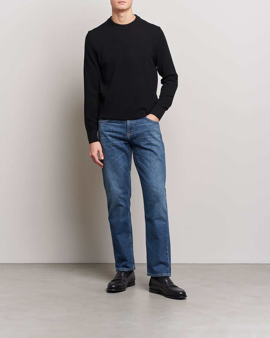 Homme | Pulls Et Tricots | BOSS BLACK | Ecaio Knitted Sweater Black