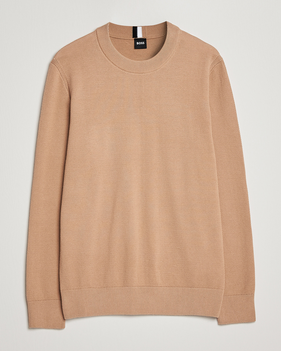 Homme | Pulls Et Tricots | BOSS BLACK | Ecaio Knitted Sweater Medium Beige