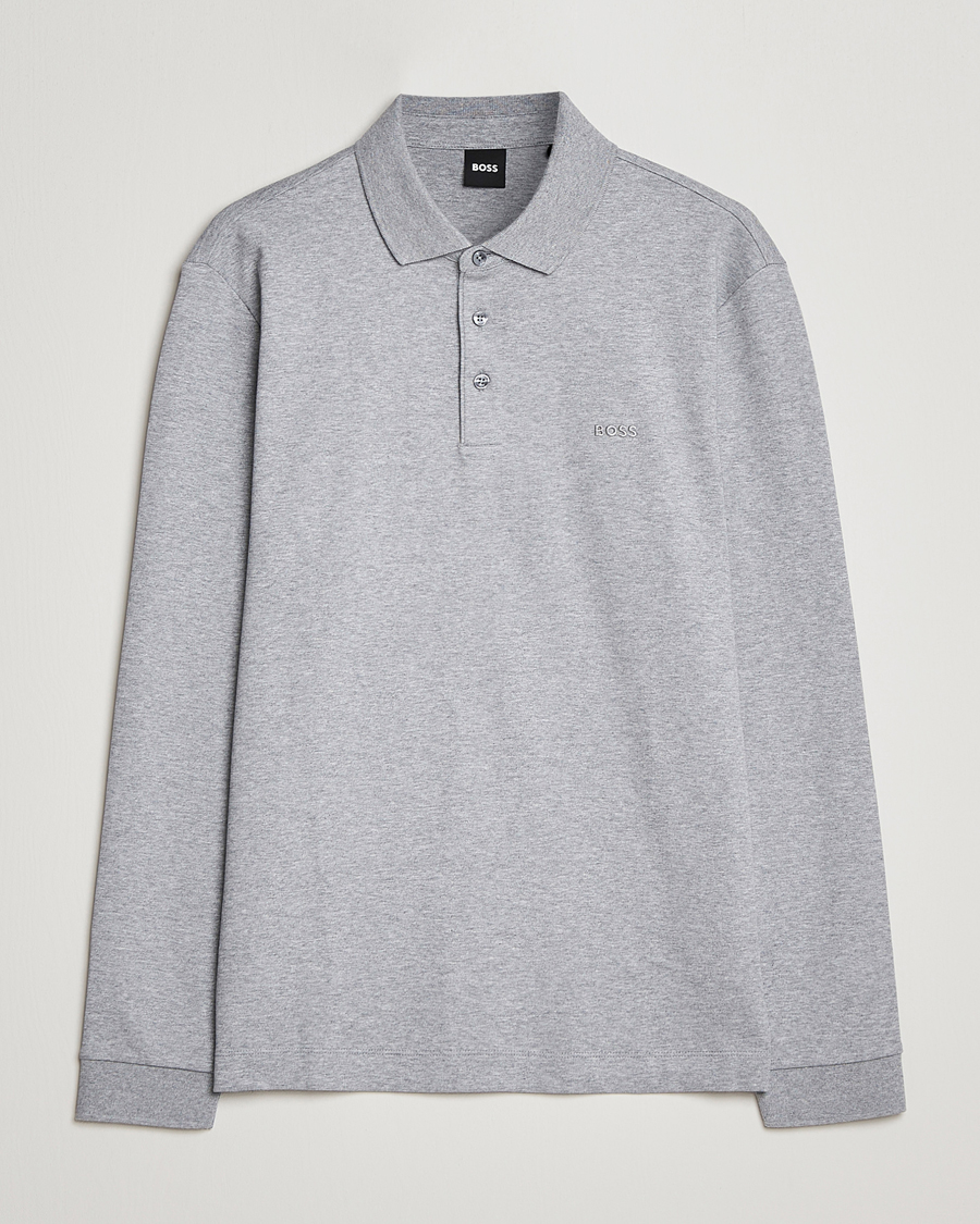 Homme | Pulls Et Tricots | BOSS BLACK | Pado Knitted Polo Shirt Silver