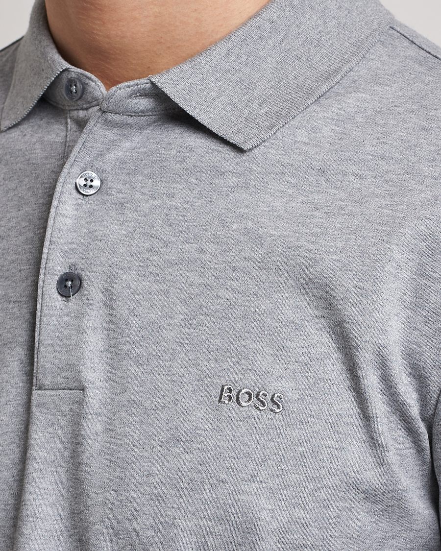 Homme | Pulls Et Tricots | BOSS BLACK | Pado Knitted Polo Shirt Silver