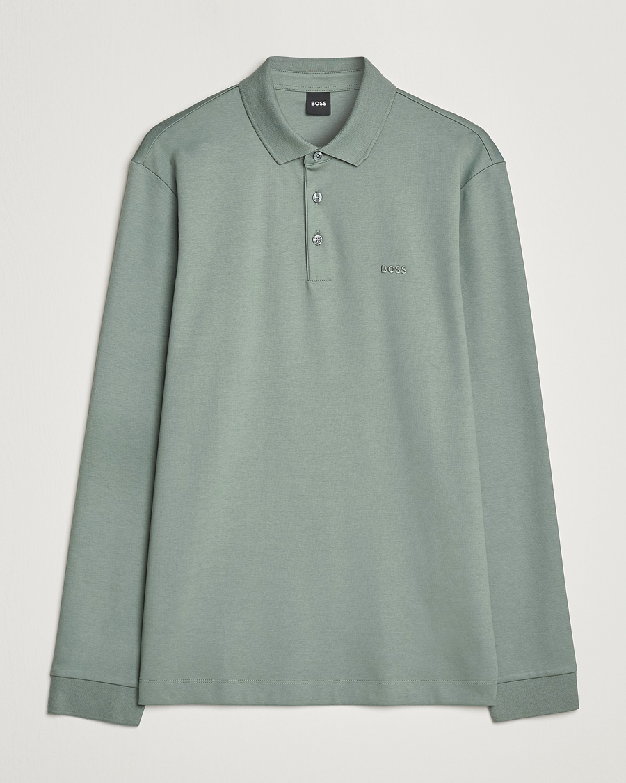 Homme | Pulls Et Tricots | BOSS BLACK | Pado Knitted Polo Shirt Open Green
