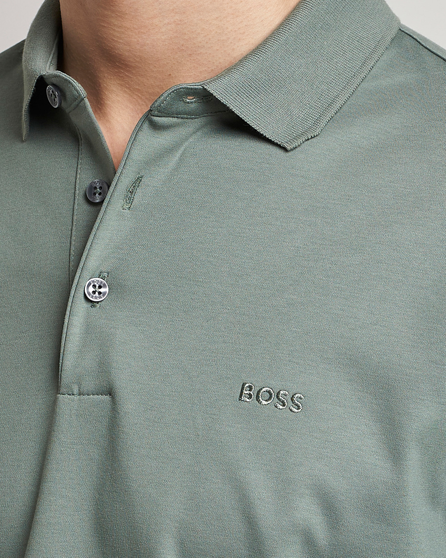 Homme | Pulls Et Tricots | BOSS BLACK | Pado Knitted Polo Shirt Open Green