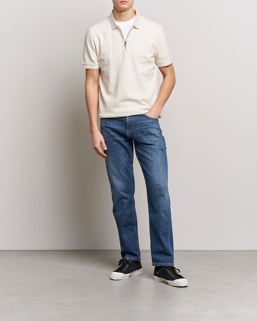 Homme | Polos | BOSS BLACK | Paras Structured Polo Open White