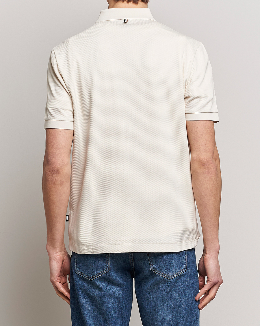 Homme | Polos | BOSS BLACK | Paras Structured Polo Open White