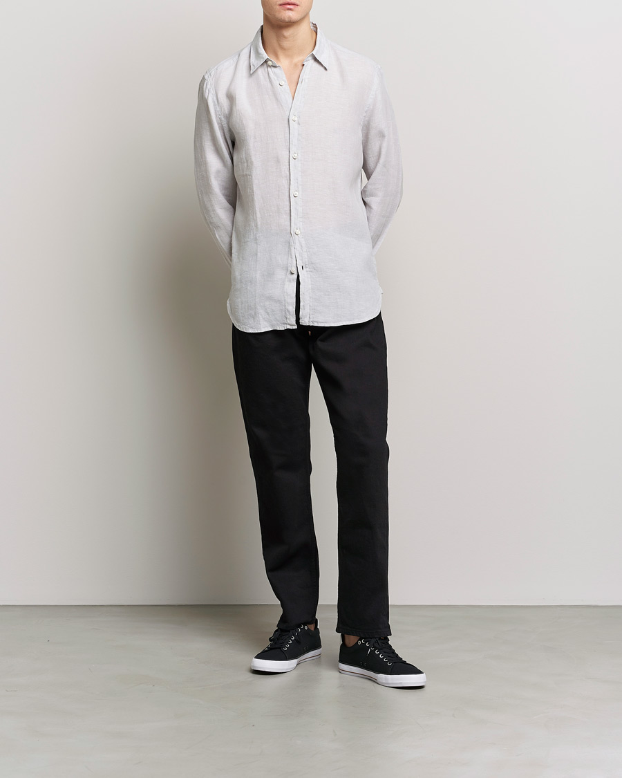 Homme | Chemises | BOSS BLACK | Liam Linen Shirt Light Grey