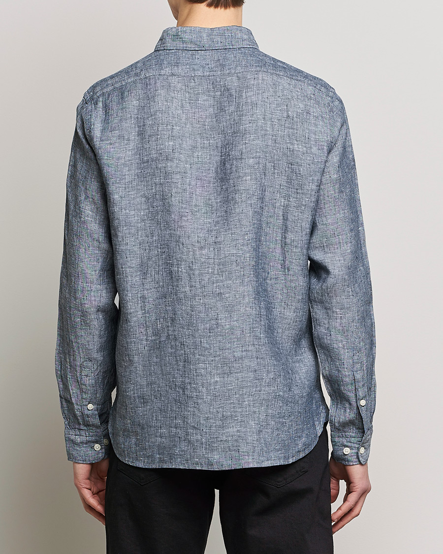 Homme | Chemises | BOSS BLACK | Liam Linen Shirt Dark Blue