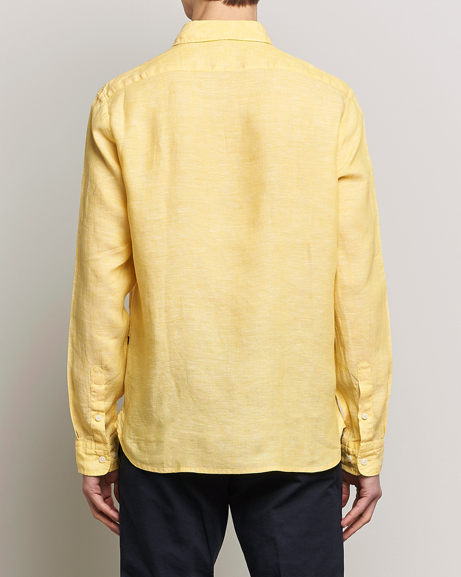 Homme | Chemises | BOSS BLACK | Liam Linen Shirt Bright Yellow