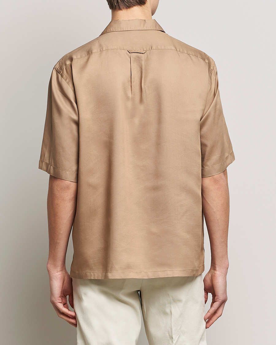 Homme | Chemises | BOSS BLACK | Lars Resort Collar Short Sleeve Medium Beige