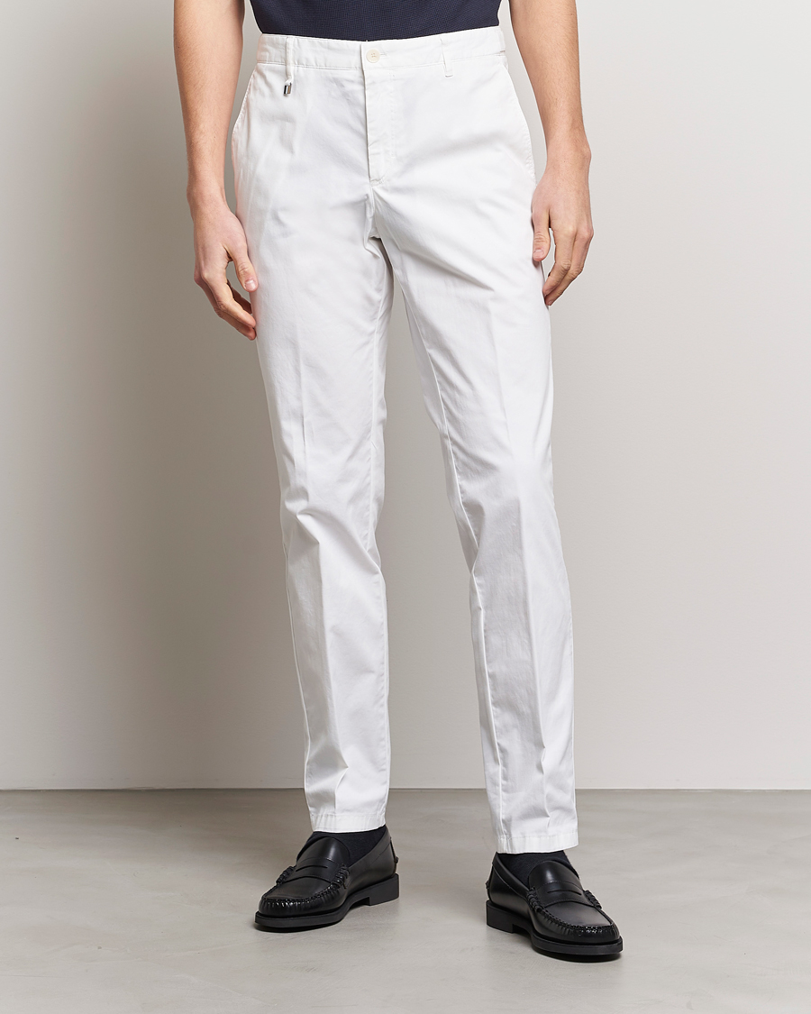 Homme | Pantalons | BOSS BLACK | Genius Cotton Trousers White