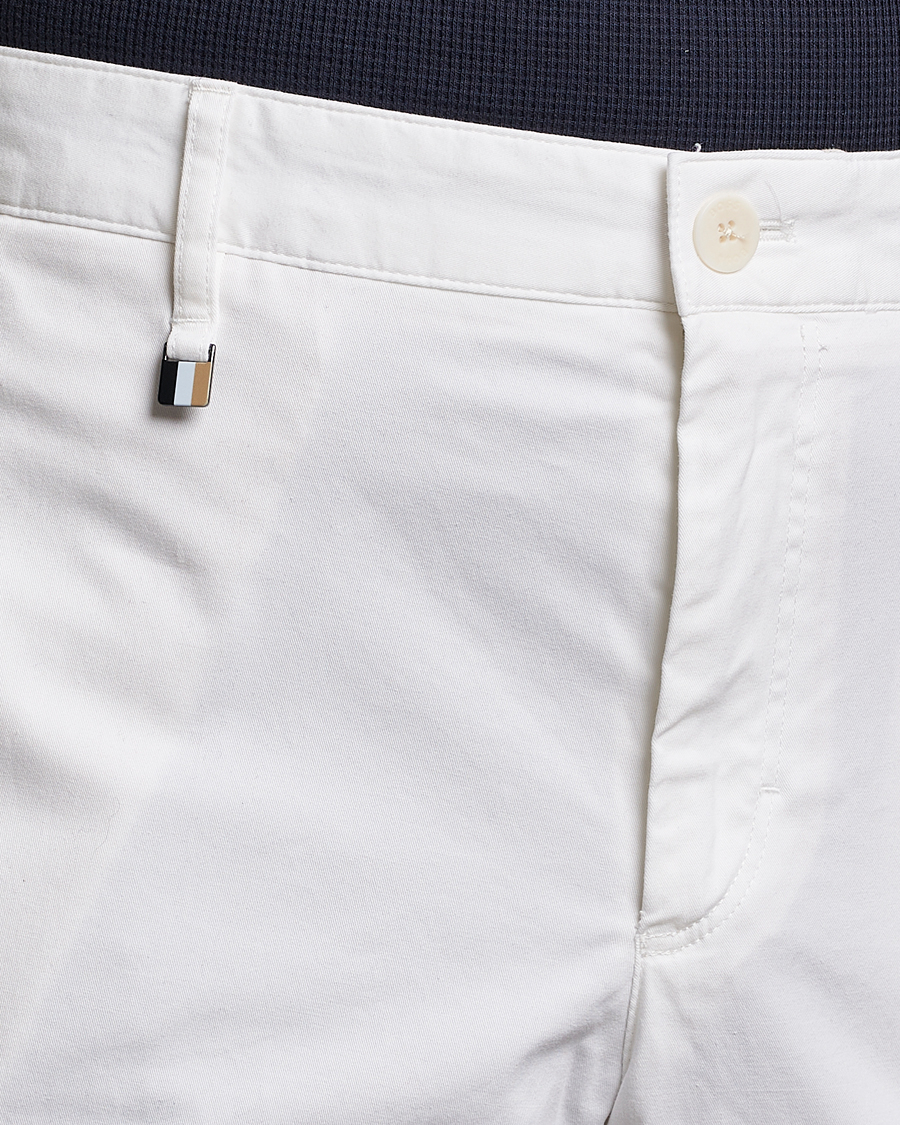 Homme | Pantalons | BOSS BLACK | Genius Cotton Trousers White