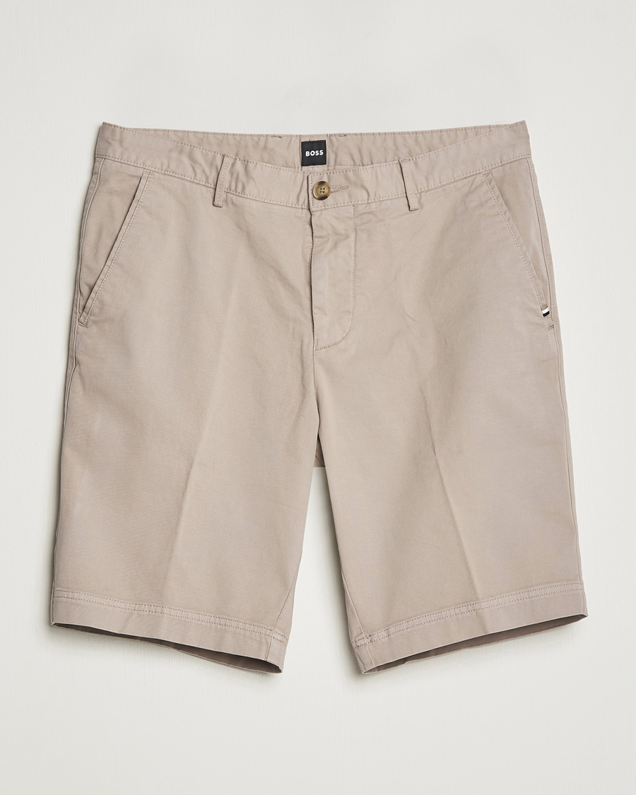 Homme | Shorts | BOSS BLACK | Slice Chino Shorts Open Beige