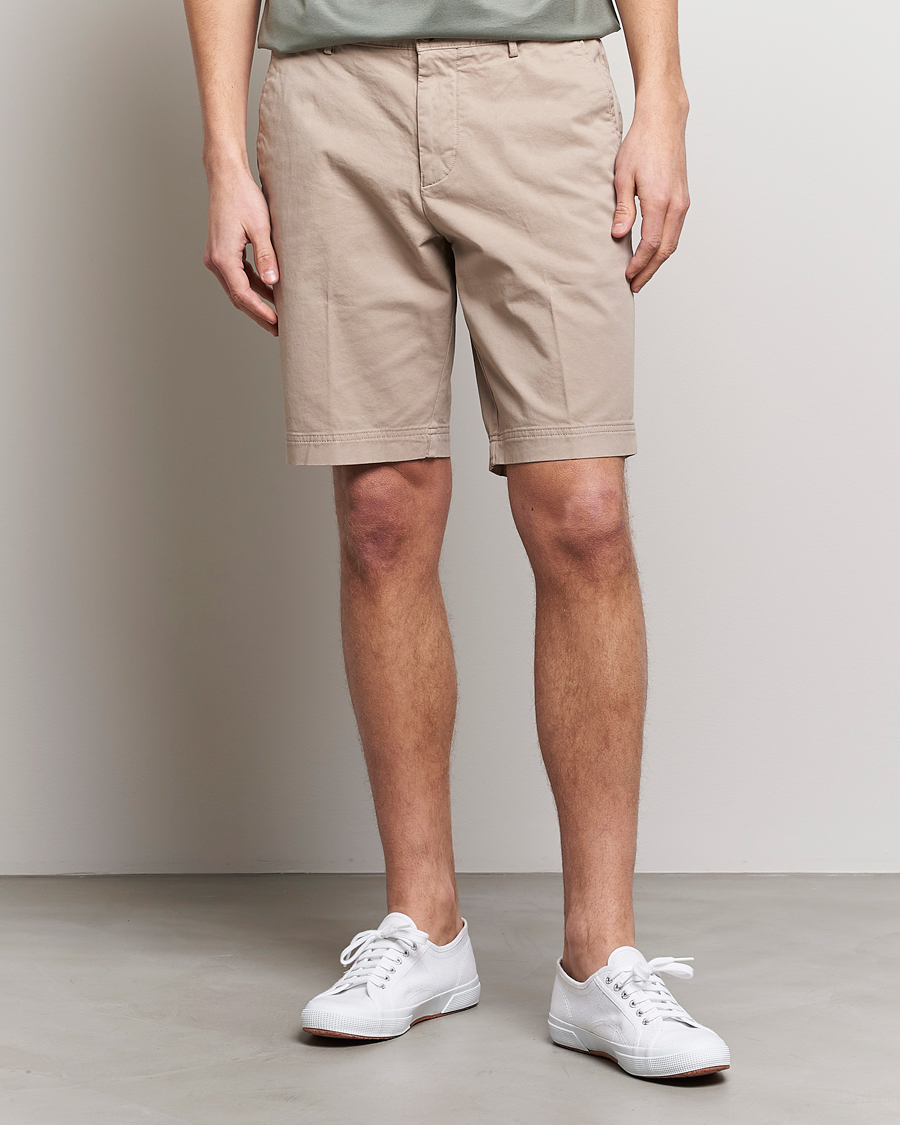 Homme | Shorts | BOSS BLACK | Slice Chino Shorts Open Beige