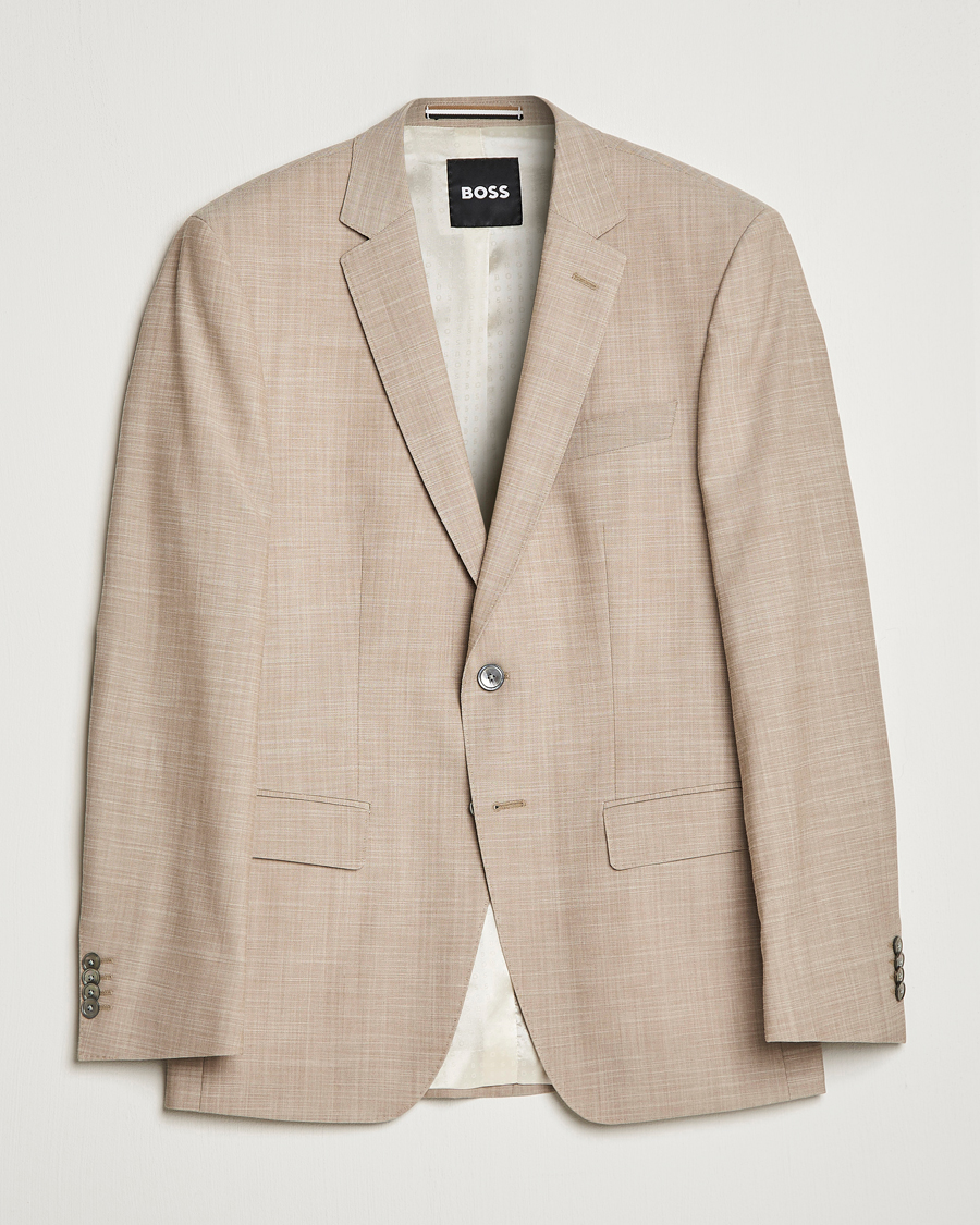Homme | Blazers | BOSS BLACK | Huge Wool/Cotton Blazer Light Beige