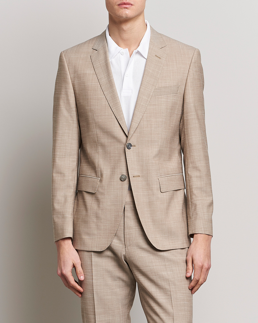 Homme | Blazers | BOSS BLACK | Huge Wool/Cotton Blazer Light Beige
